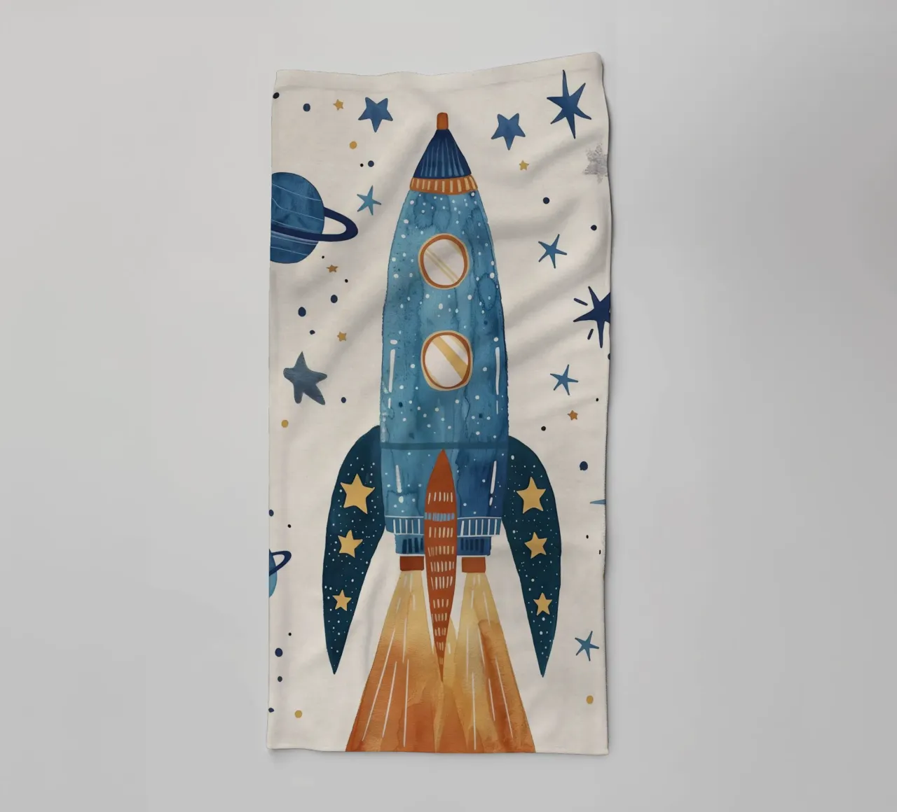 Boho Nursery 17 Rocket asciugamano da bagno da Boho Print Collection