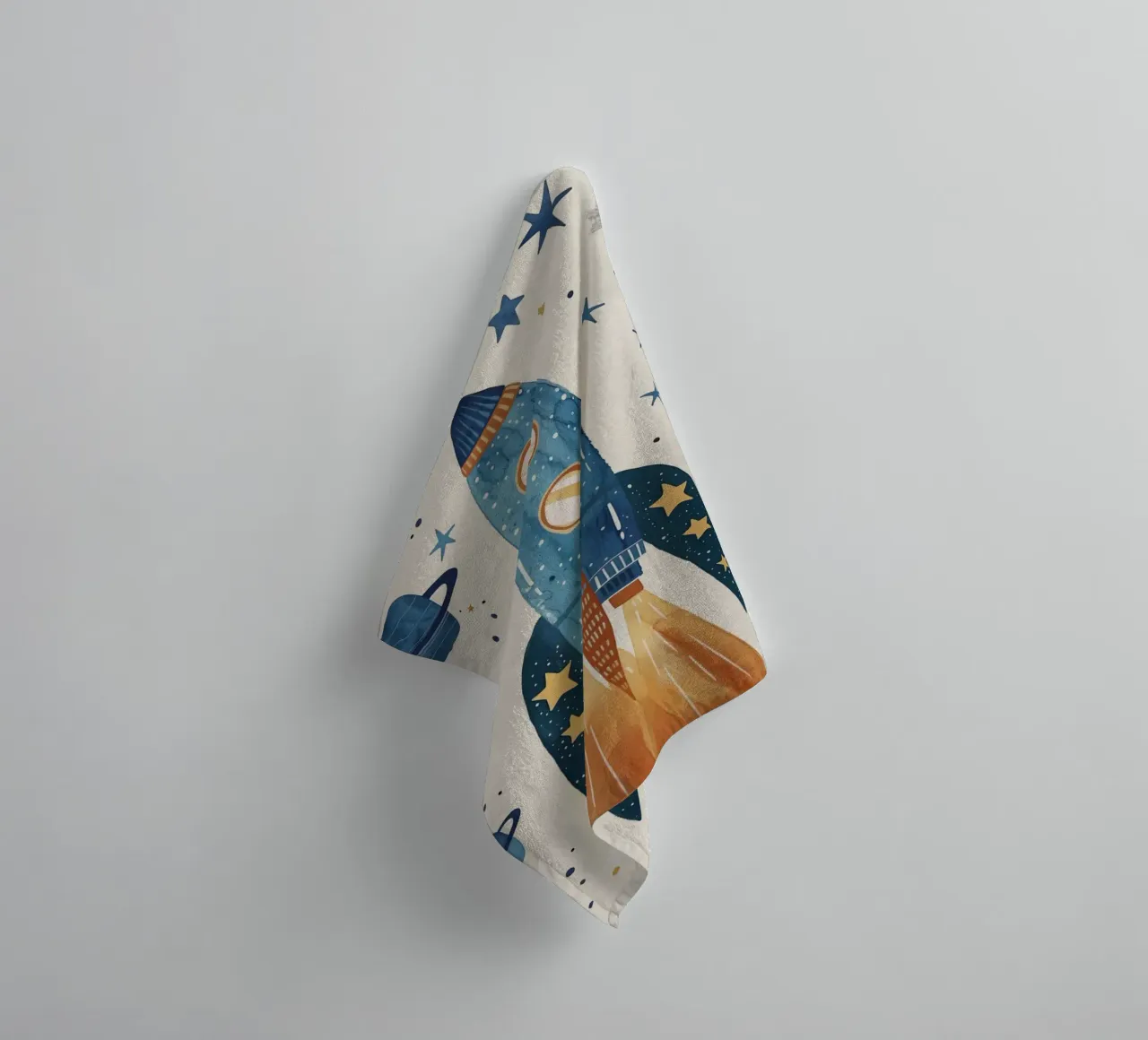 Boho Nursery 17 Rocket asciugamano da bagno da Boho Print Collection