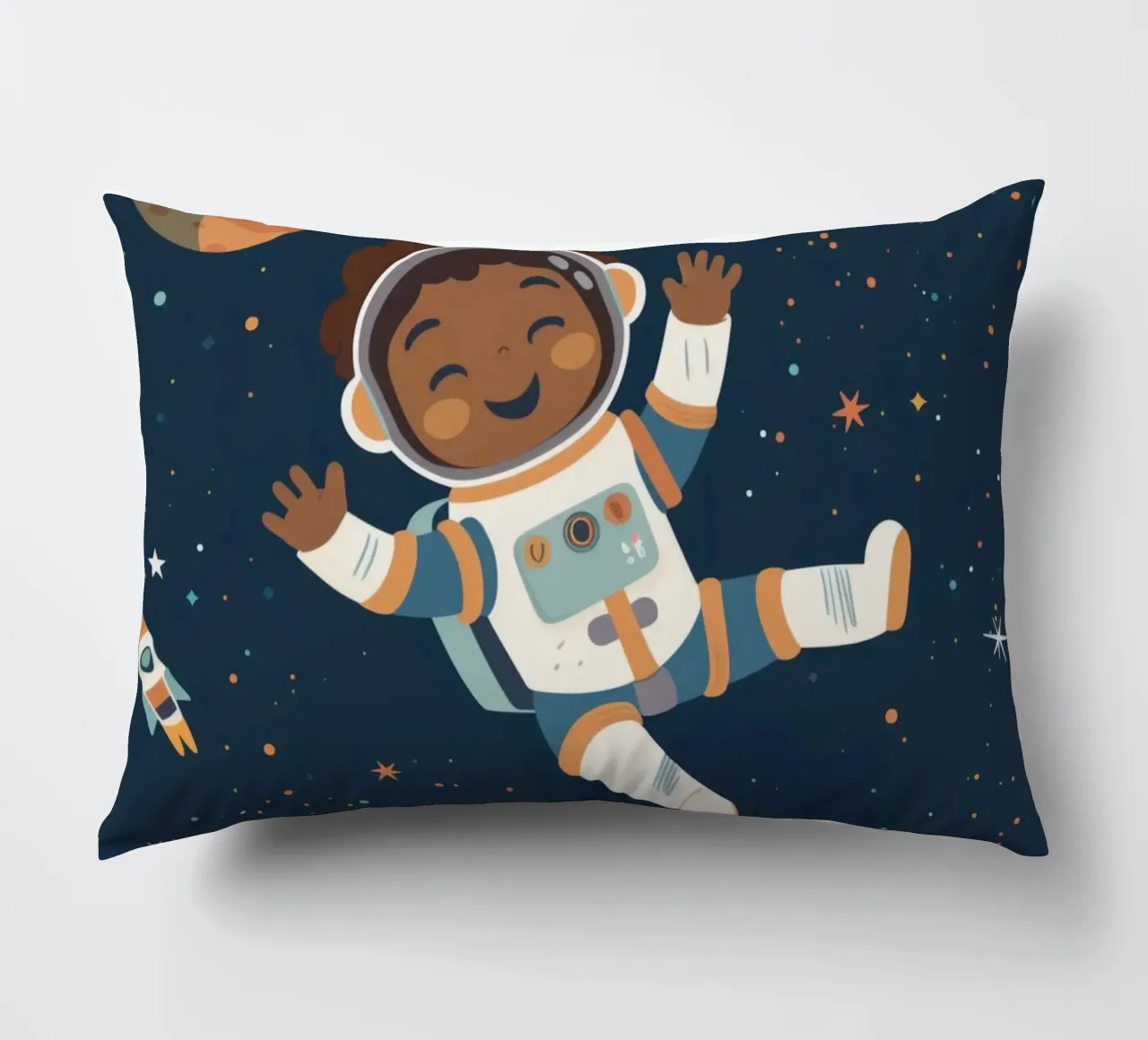 Boho Nursery 18 Astronaut cuscino da Boho Print Collection