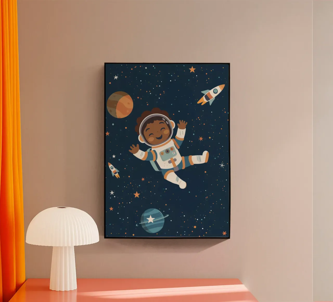 Boho Nursery 18 Astronaut plexiglass da Boho Print Collection