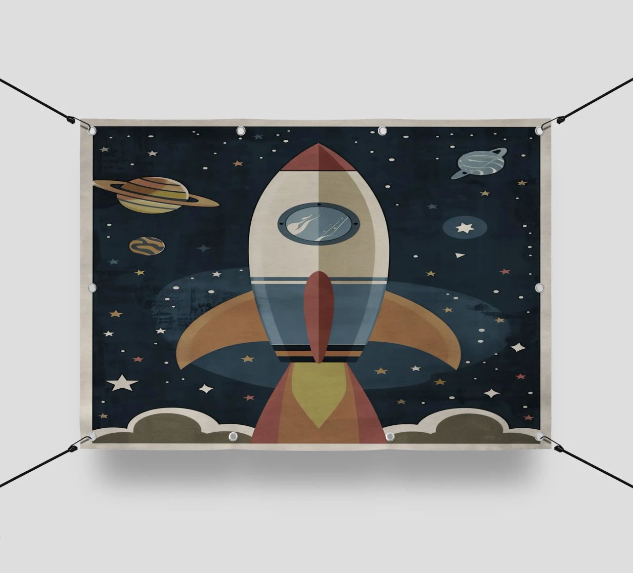 Boho Nursery 18 Rocket telo in pvc da Boho Print Collection
