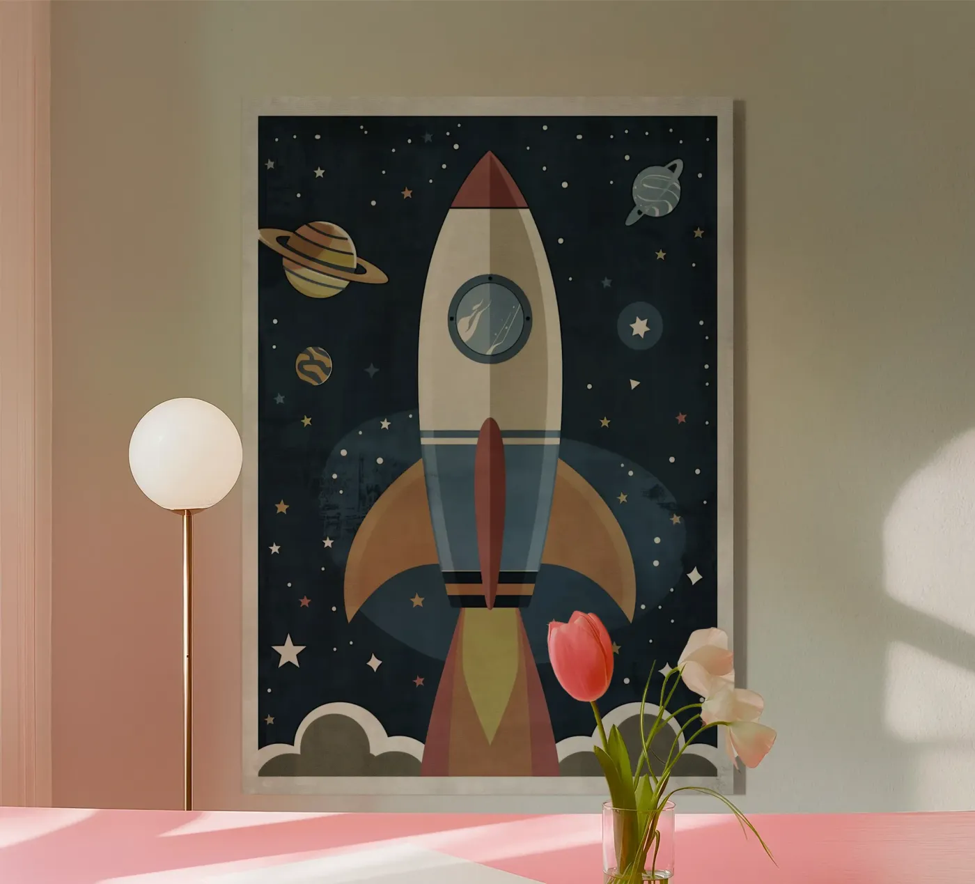 Boho Nursery 18 Rocket plexiglass da Boho Print Collection
