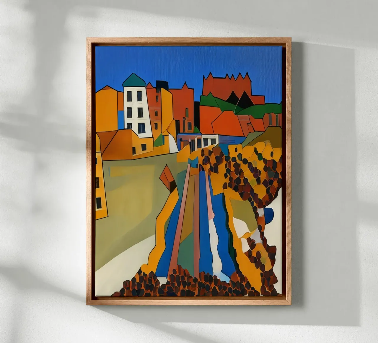 sightseeing_excursion_amusement_park_4 canvas with Floater frame by Abstract Art by LK