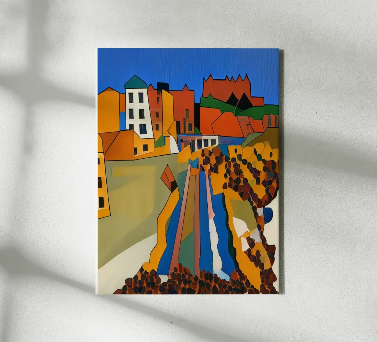 sightseeing_excursion_amusement_park_4 canvas with Floater frame by Abstract Art by LK