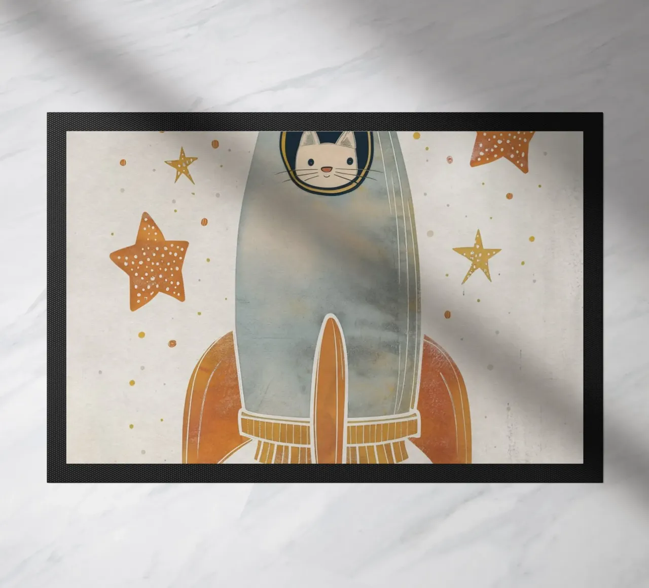 Boho Nursery 18 Space Cat zerbino da Boho Print Collection