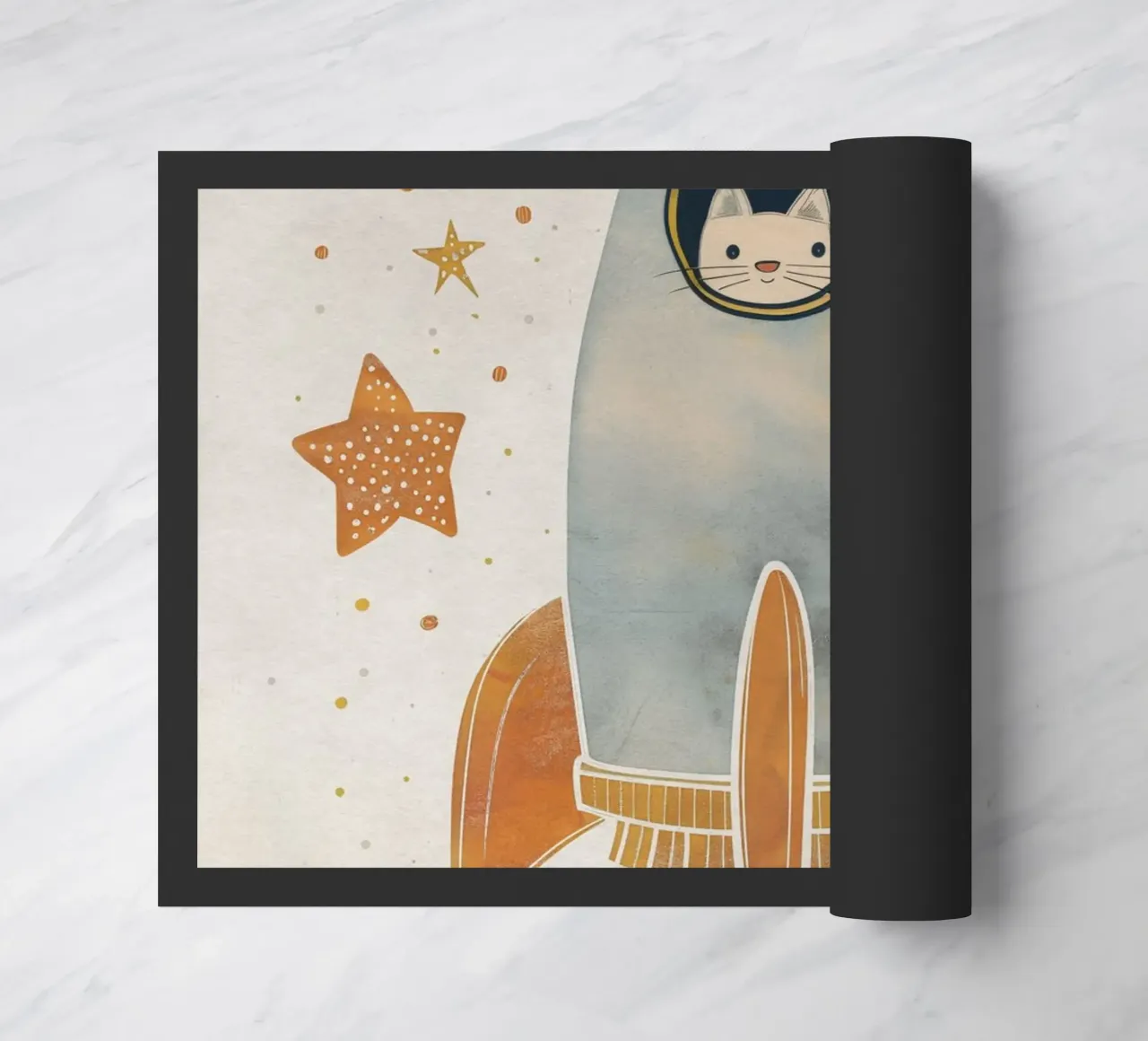 Boho Nursery 18 Space Cat zerbino da Boho Print Collection