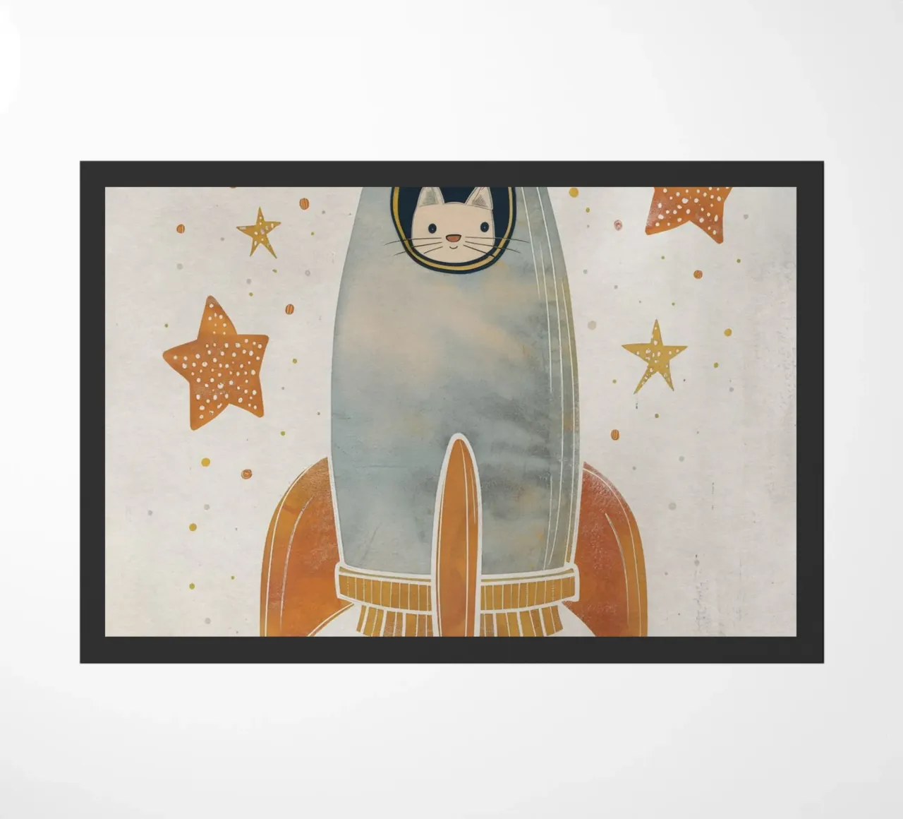 Boho Nursery 18 Space Cat zerbino da Boho Print Collection