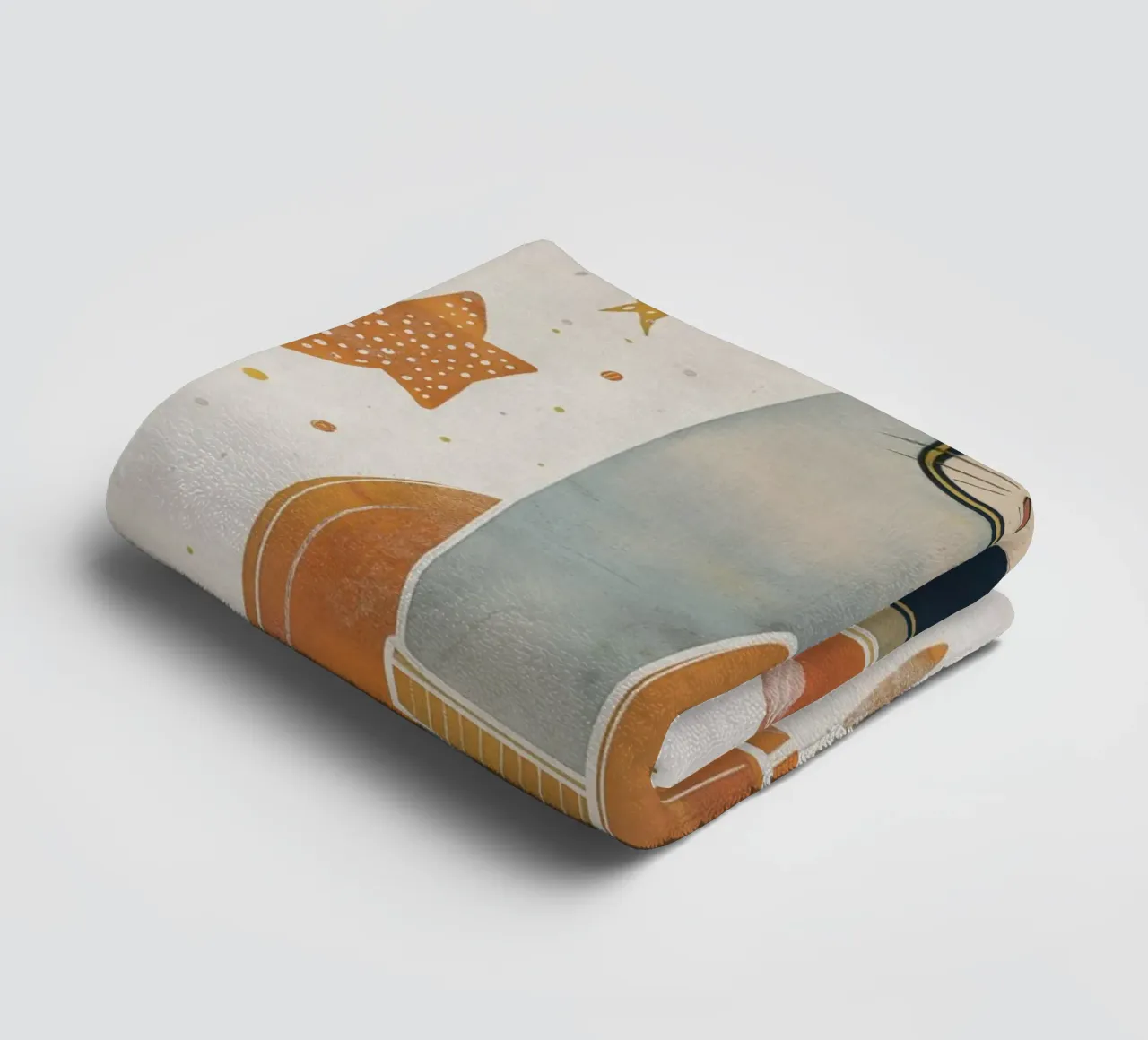 Boho Nursery 18 Space Cat asciugamano da bagno da Boho Print Collection