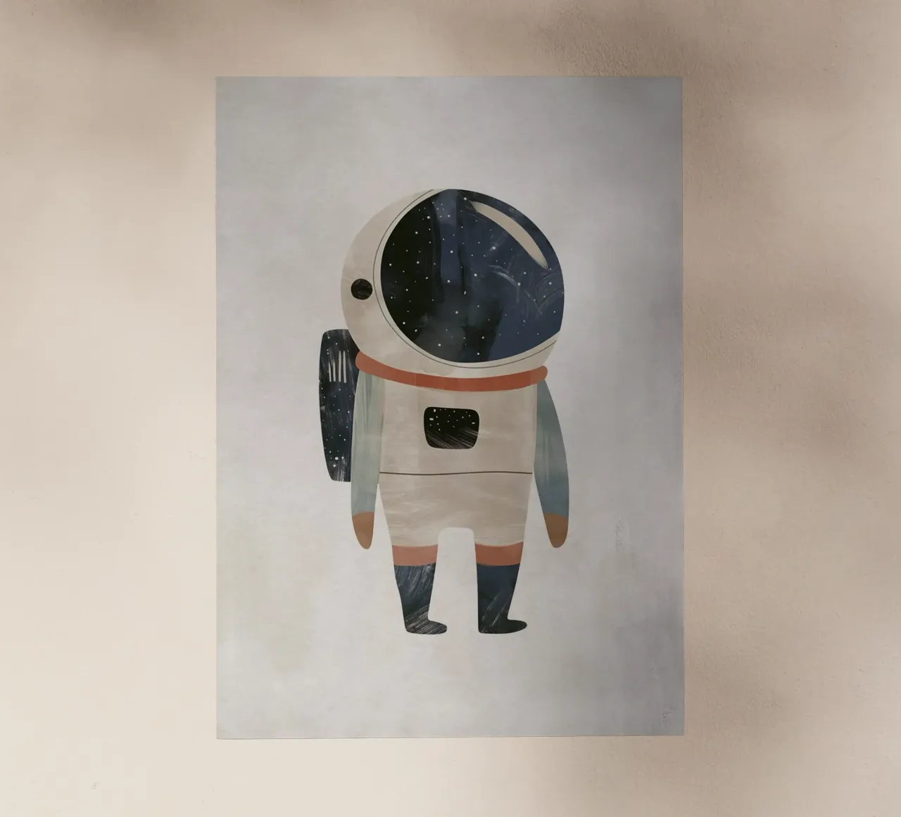 Boho Nursery 18 Space Suit pellicola backlit da Boho Print Collection