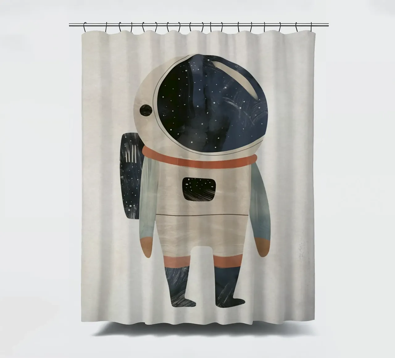 Boho Nursery 18 Space Suit tenda da doccia da Boho Print Collection