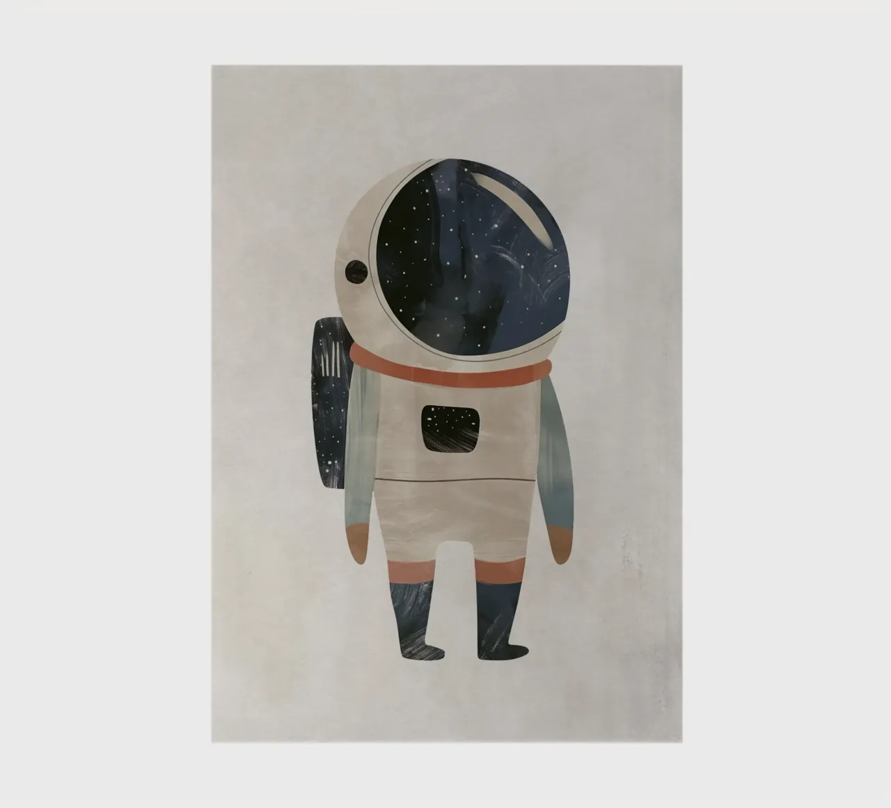 Boho Nursery 18 Space Suit Notizbuch von Boho Print Collection