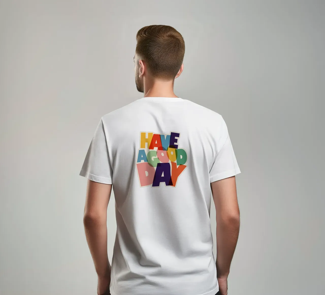 Have a Good Day Bold Colorful Typography Design t-shirt da showmemars