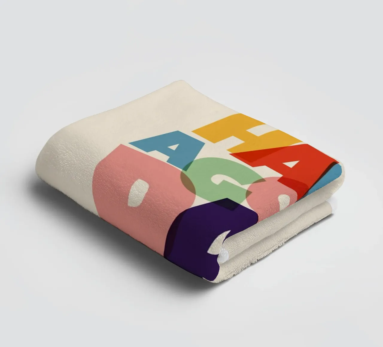 Have a Good Day Bold Colorful Typography Design asciugamano da bagno da showmemars
