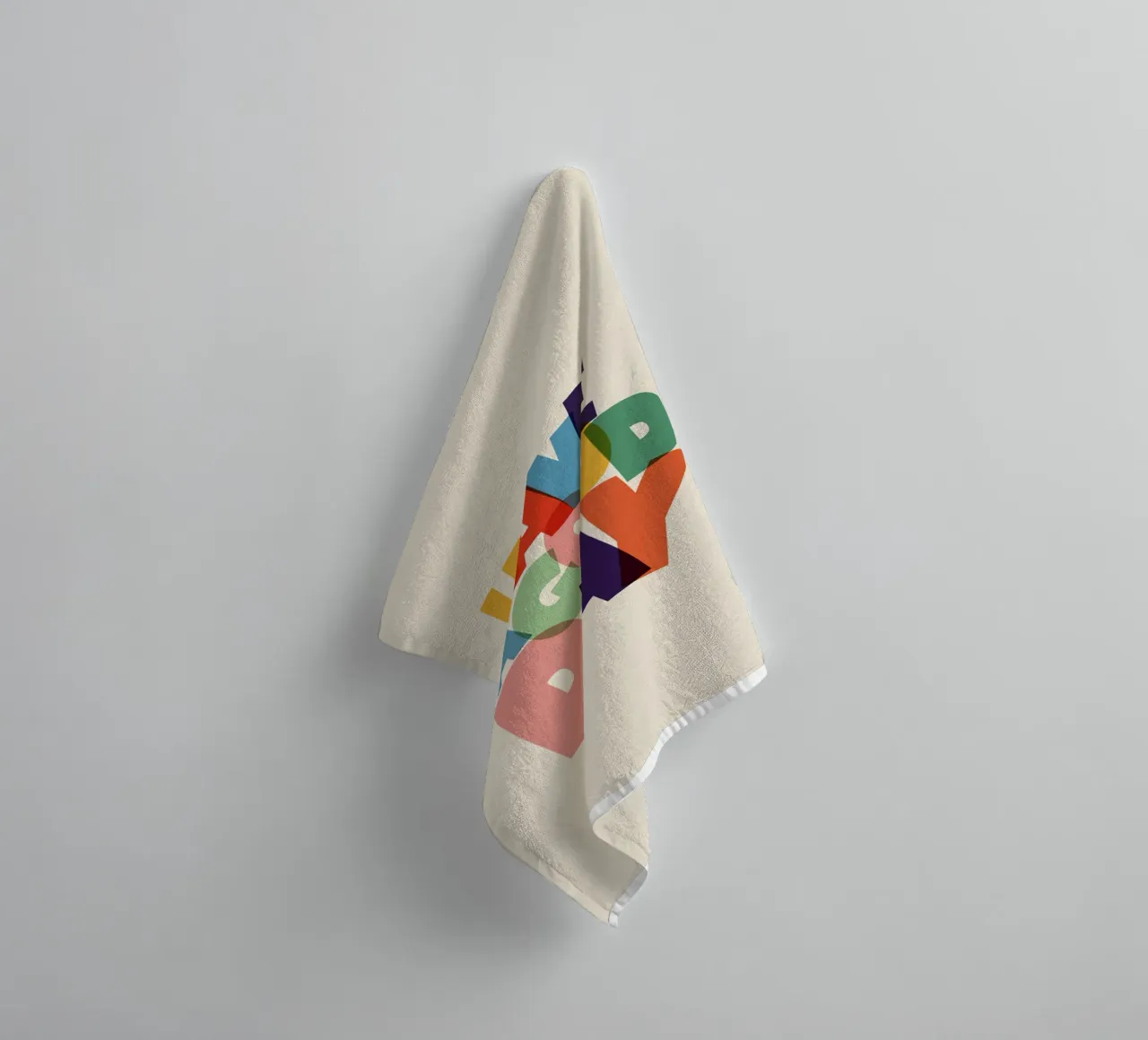 Have a Good Day Bold Colorful Typography Design asciugamano da bagno da showmemars