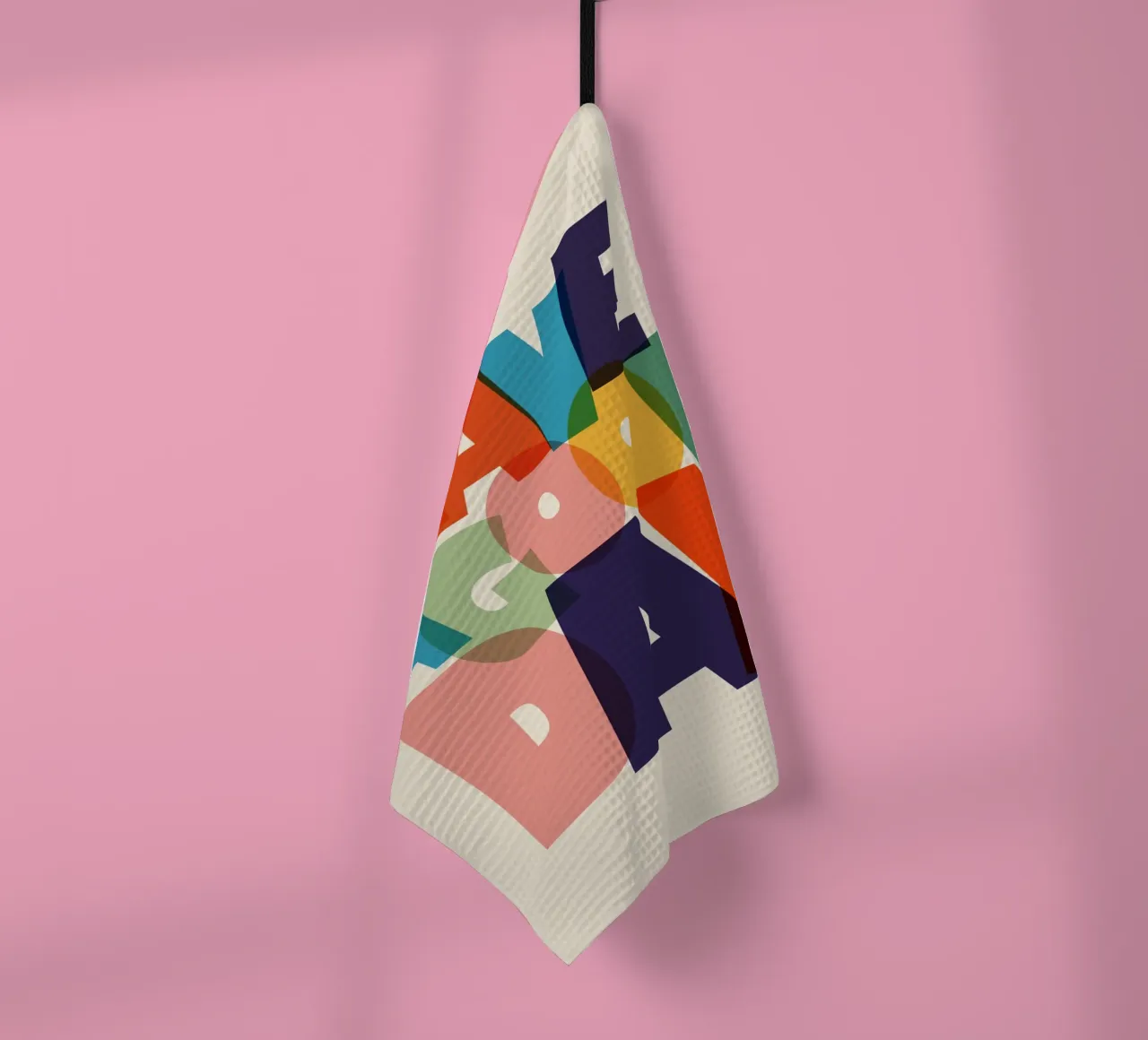 Have a Good Day Bold Colorful Typography Design canovaccio da cucina da showmemars