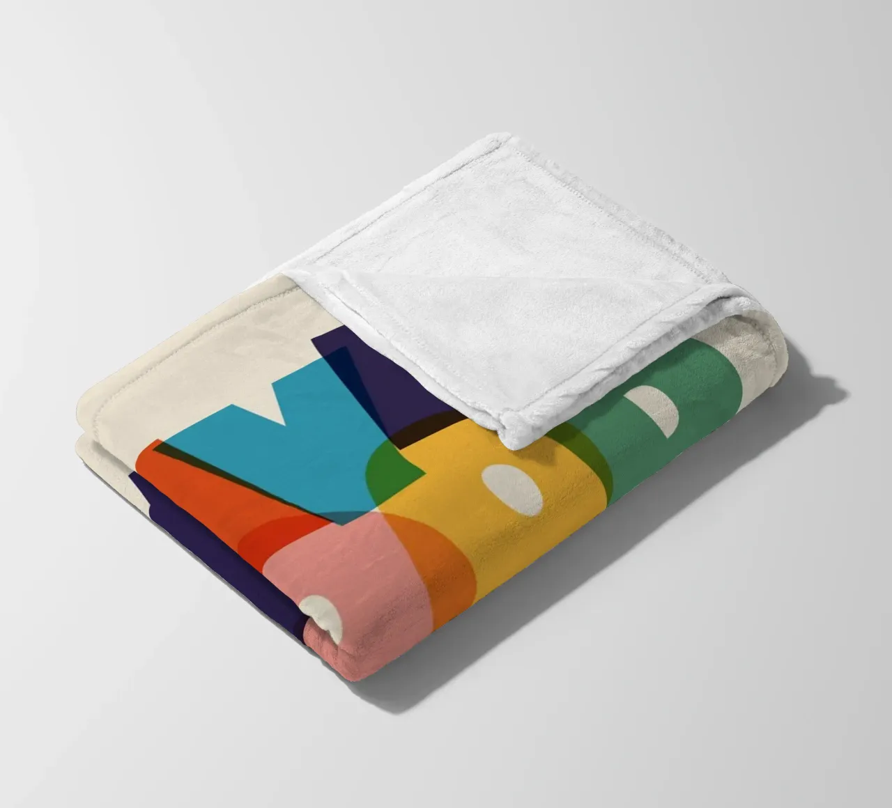 Have a Good Day Bold Colorful Typography Design coperta in pile da showmemars