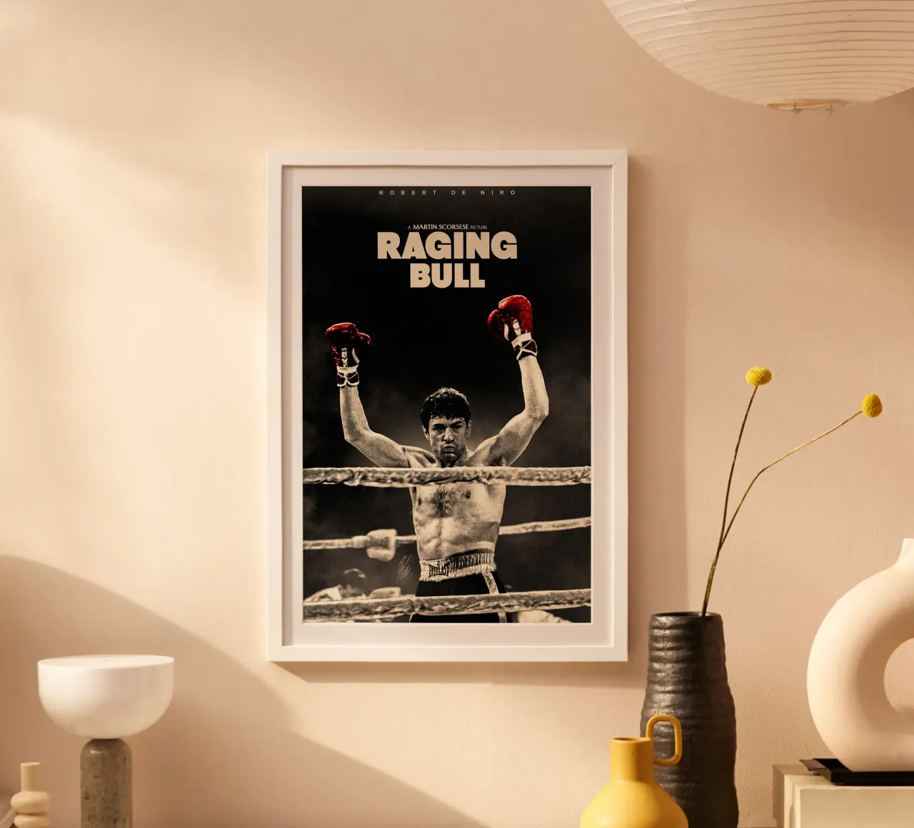 Raging Bull Retro Movie poster da Attaboy Dsgn