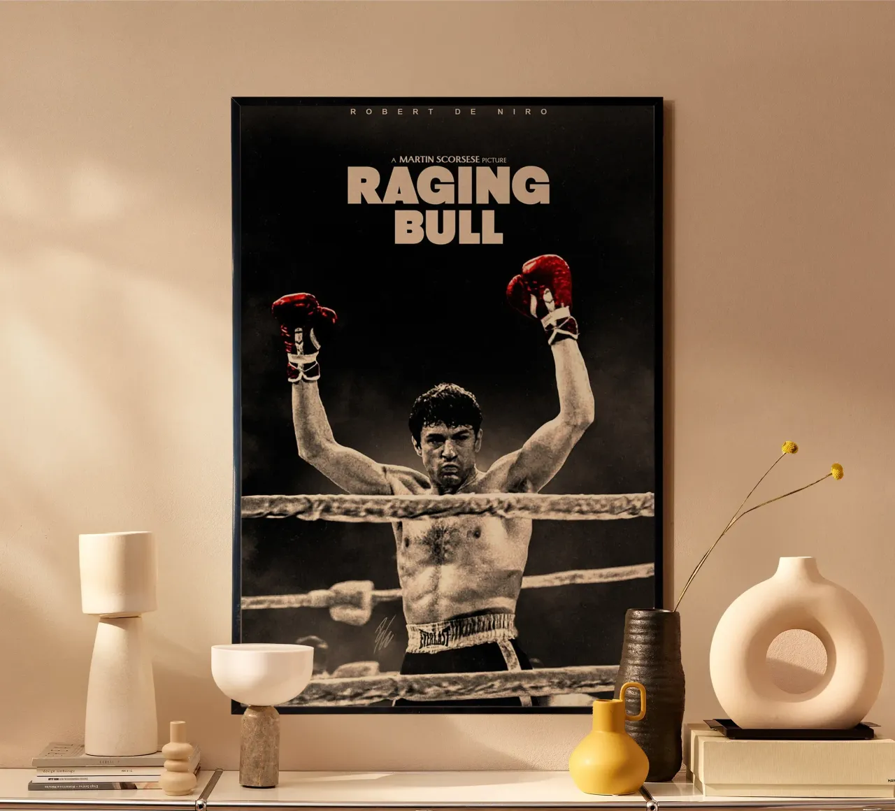 Raging Bull Retro Movie poster da Attaboy Dsgn