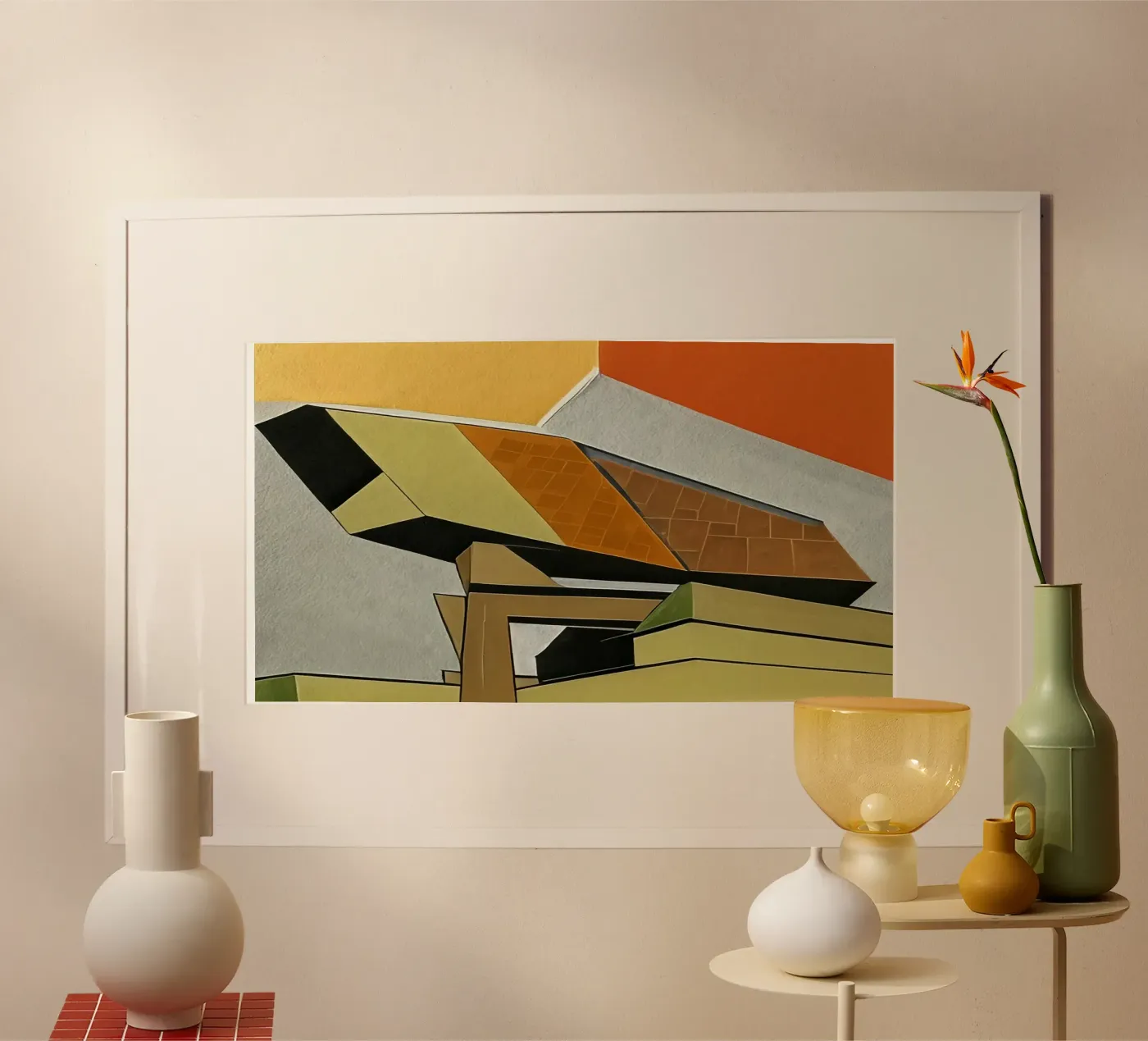 Sightseeing_Excursion_Antwerp_3 poster by Abstract Art by LK