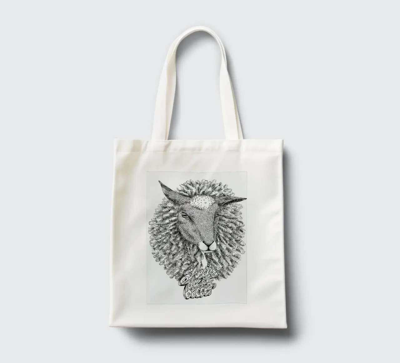Sheeps Do It Better borsa in juta da Anna Fietta
