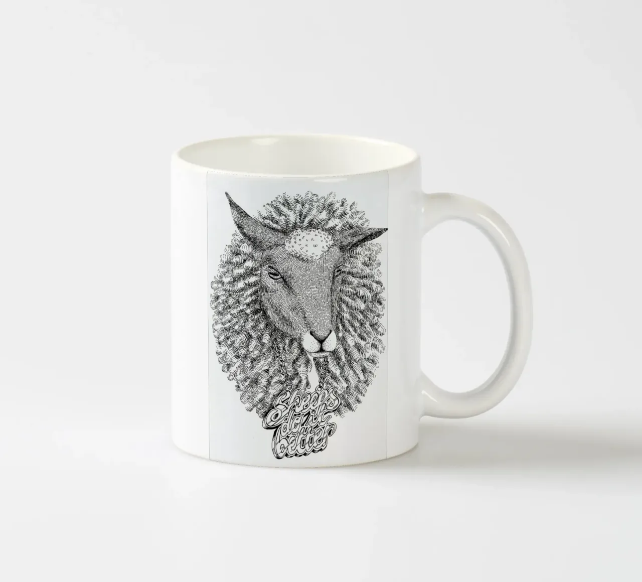 Sheeps Do It Better tazza in ceramica da Anna Fietta