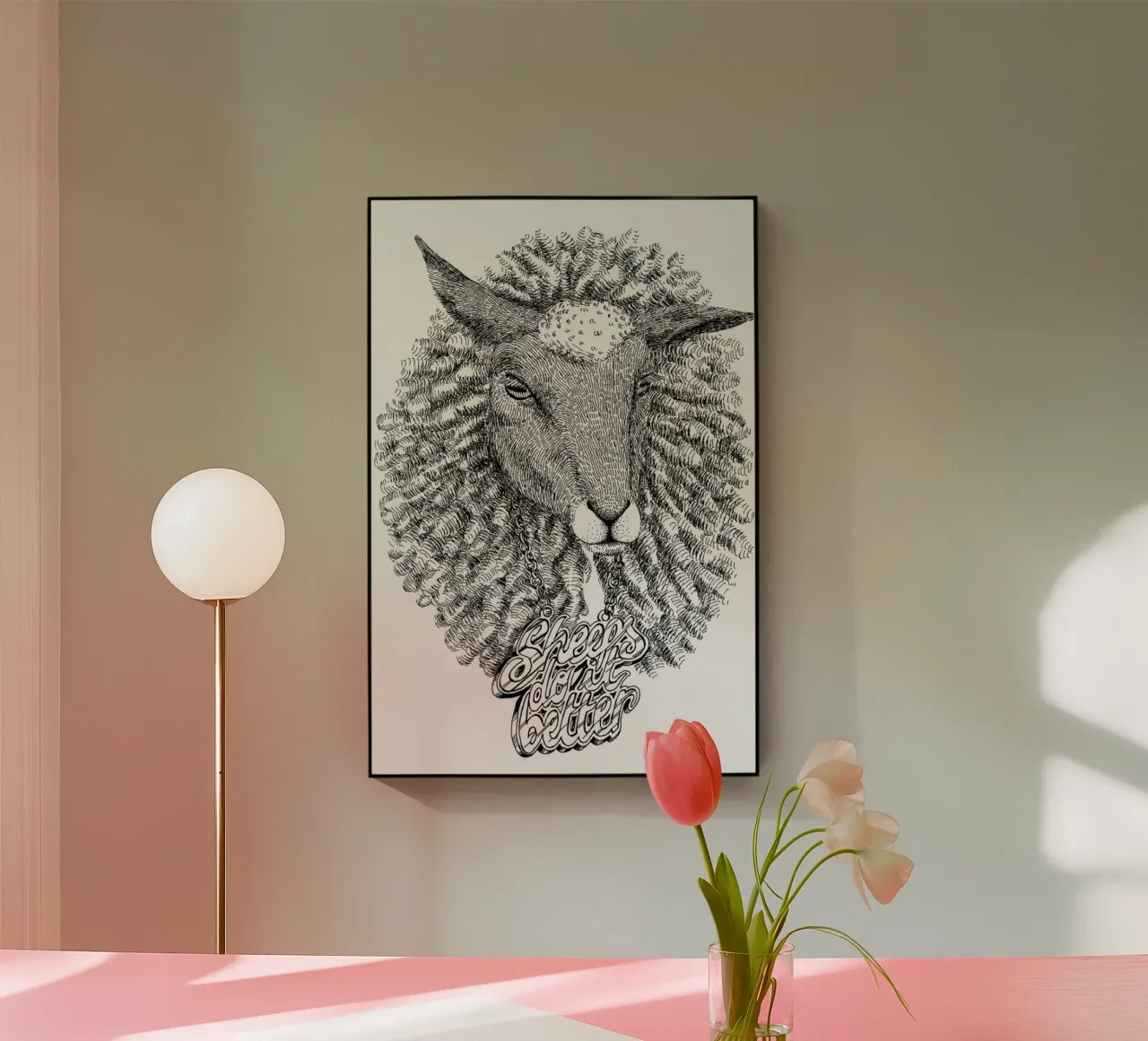 Sheeps Do It Better plexiglass da Anna Fietta