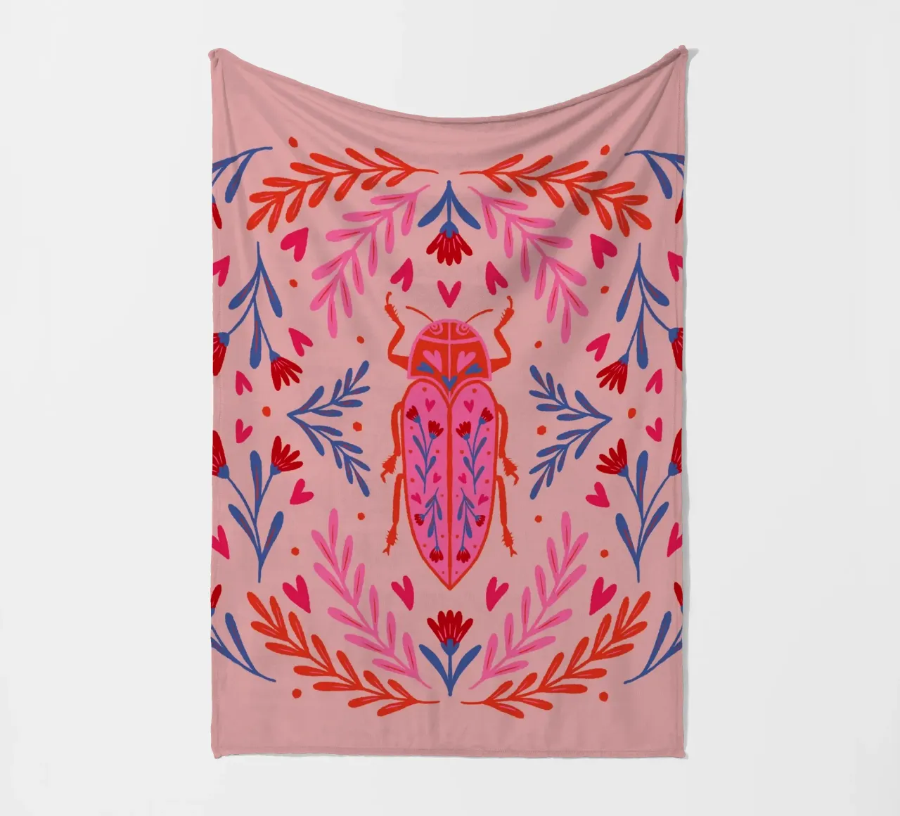 Lovebug Fleecedecke von Wackapacka