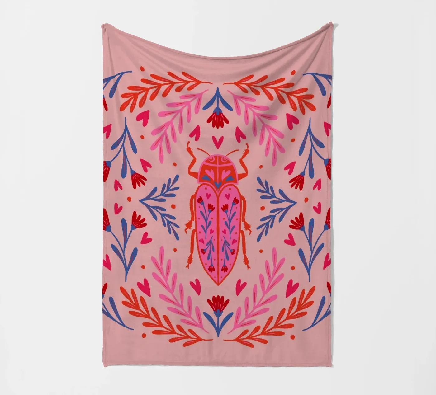 Lovebug Fleecedecke von Wackapacka