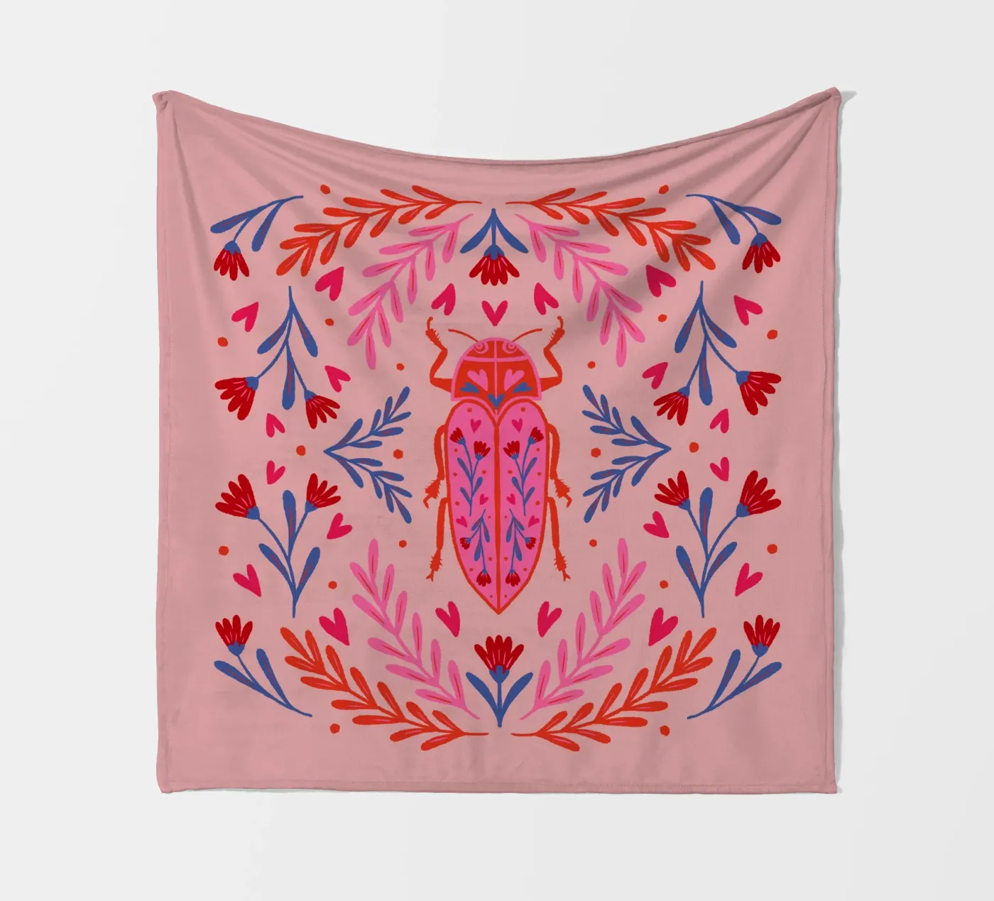 Lovebug Fleecedecke von Wackapacka