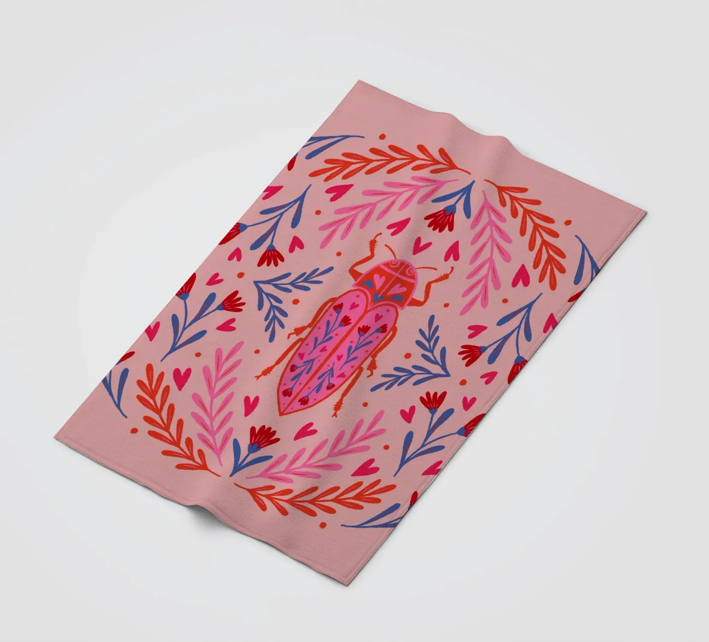 Lovebug Fleecedecke von Wackapacka