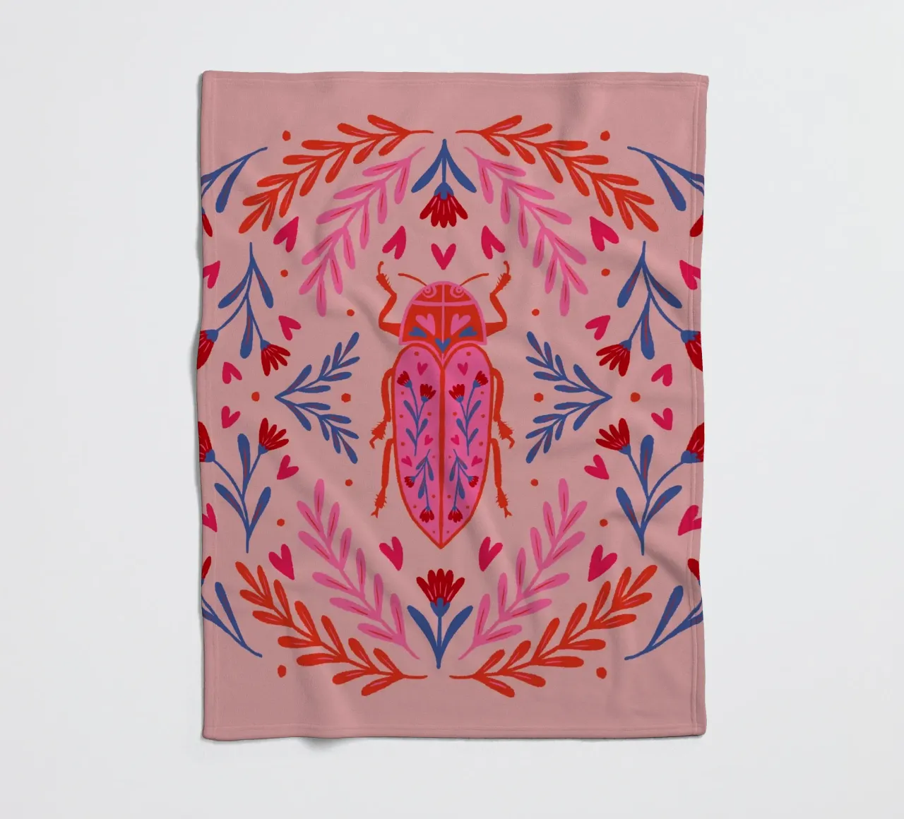 Lovebug Fleecedecke von Wackapacka