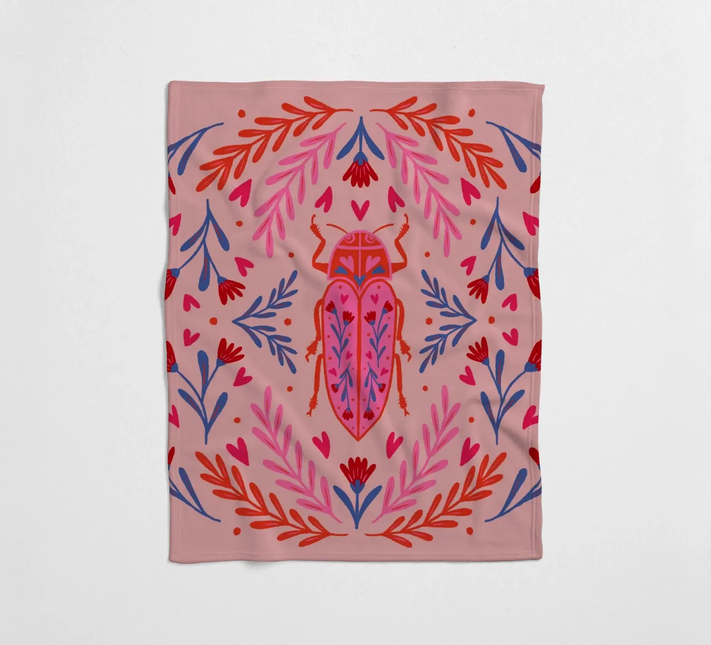 Lovebug Fleecedecke von Wackapacka