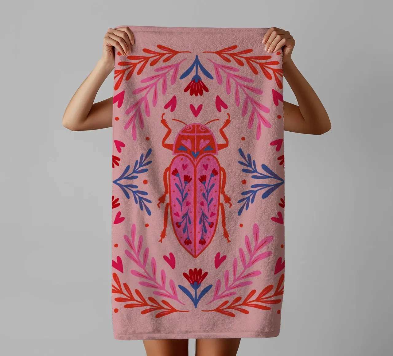 Lovebug towel by Wackapacka