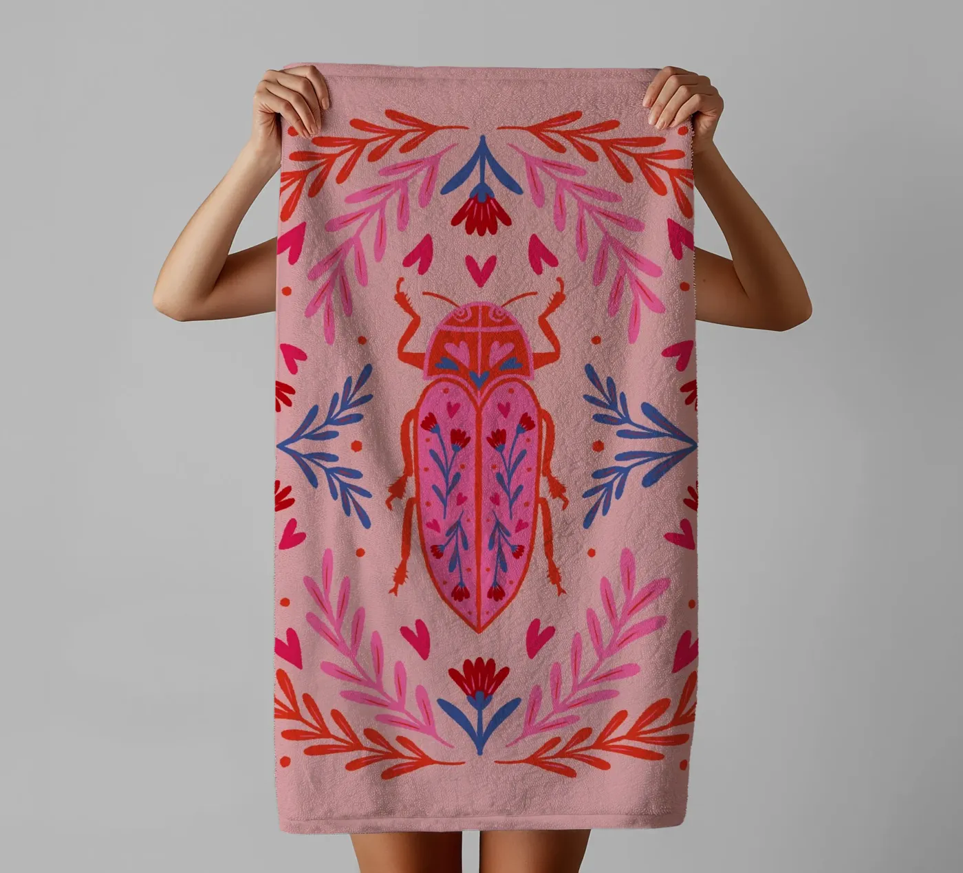 Lovebug towel by Wackapacka