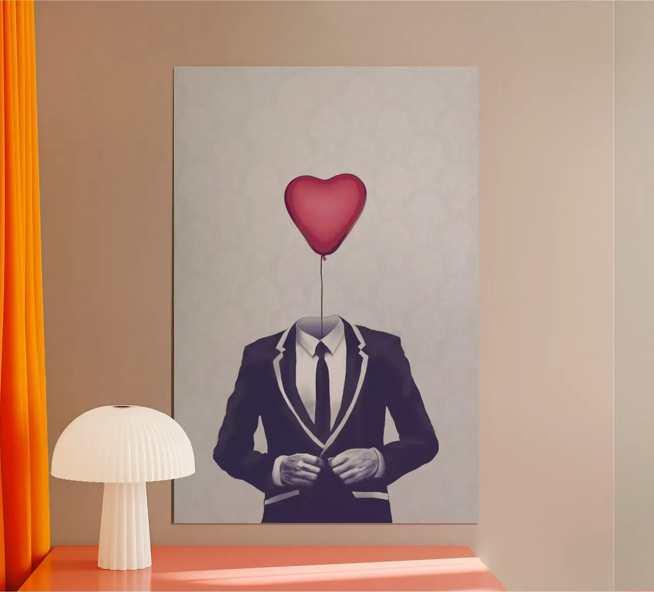 Mr Valentine poster con telaio in legno da Davies Babies