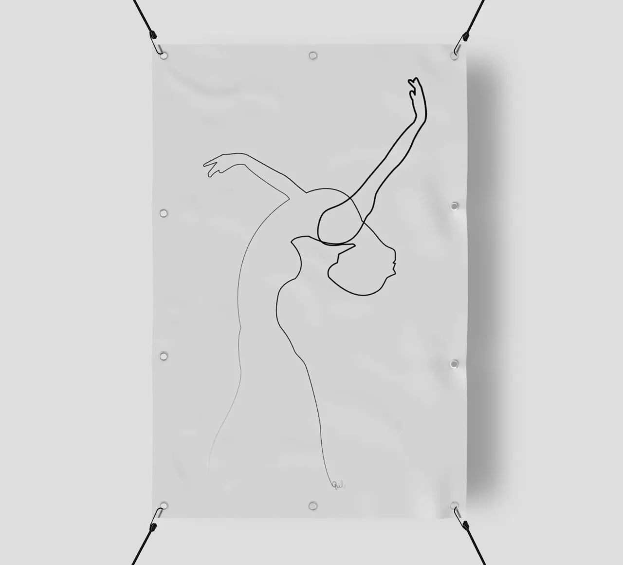 One Line Dancer telo in pvc da Quibe