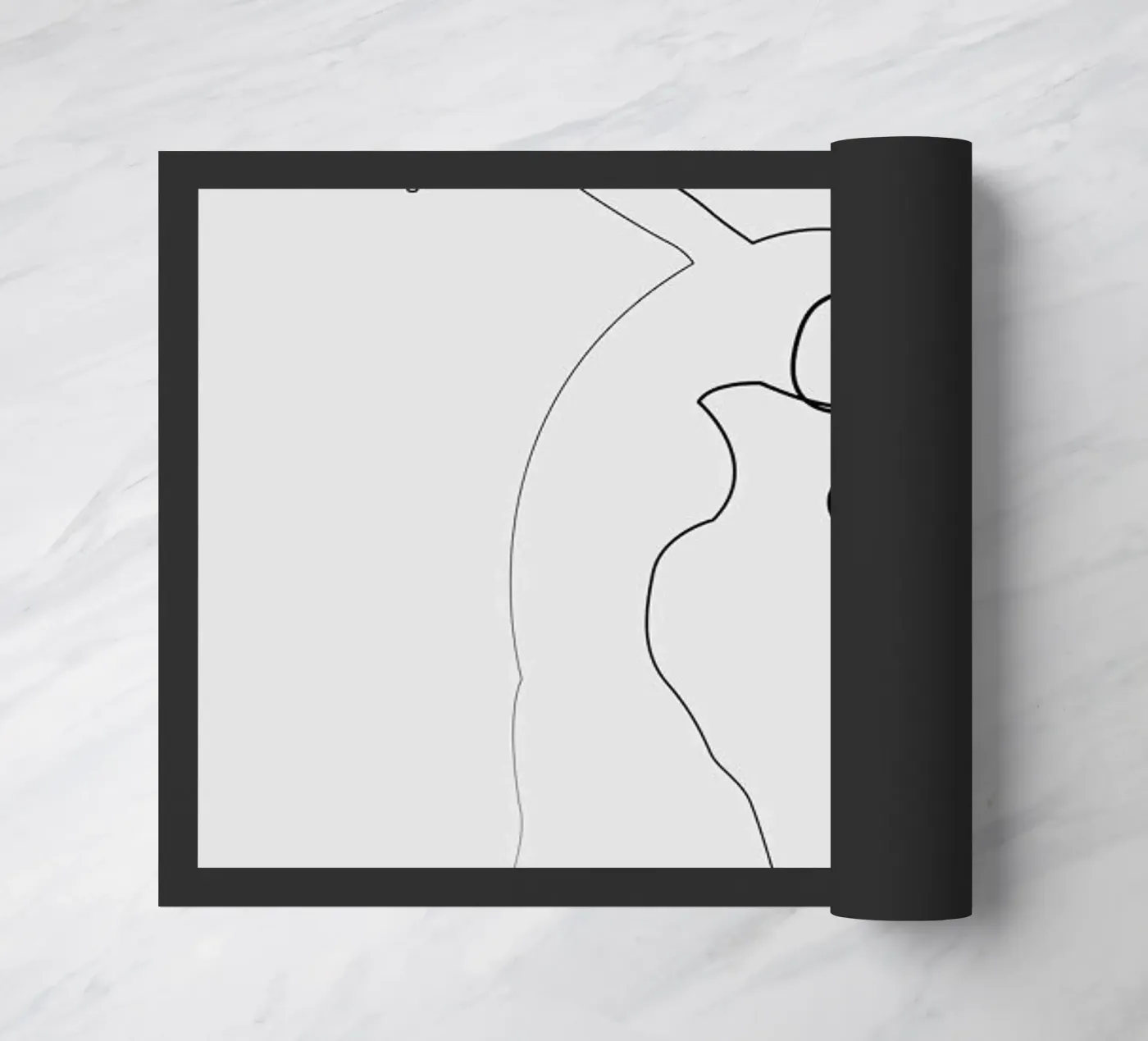 One Line Dancer doormat by Quibe