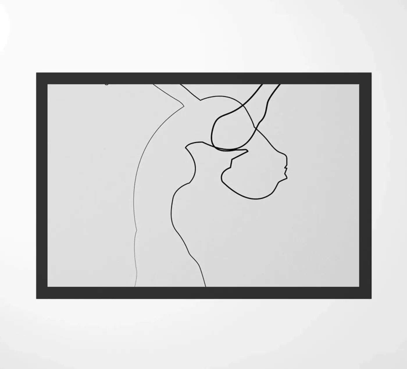 One Line Dancer doormat by Quibe