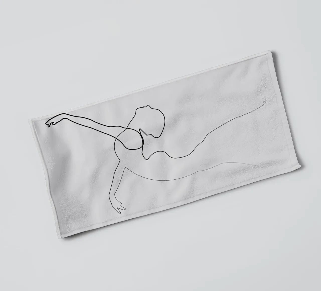 One Line Dancer asciugamano da bagno da Quibe