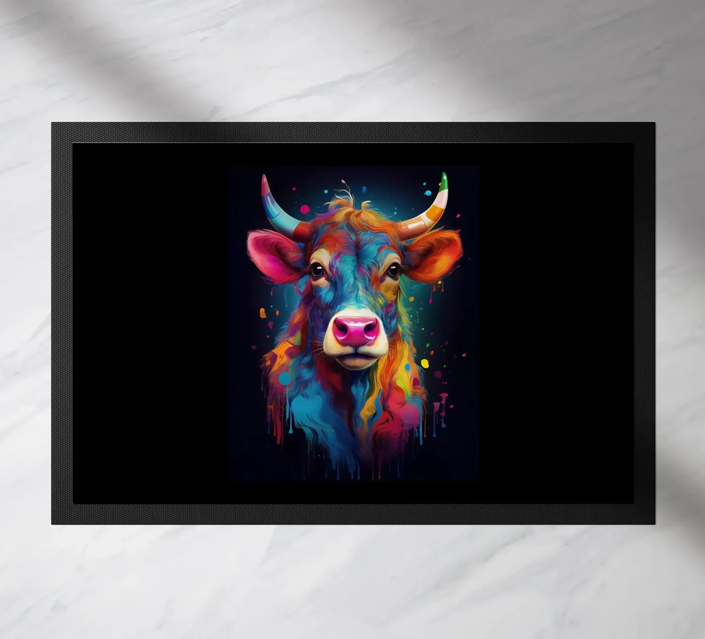 Cow deurmat van Art Unleashed