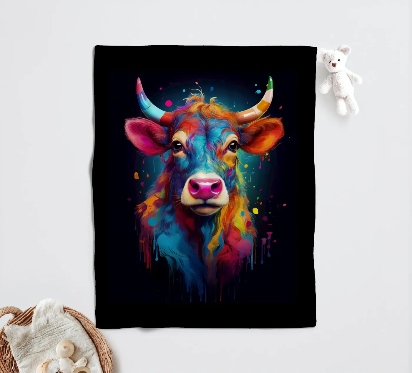 Cow fleecedeken van Art Unleashed