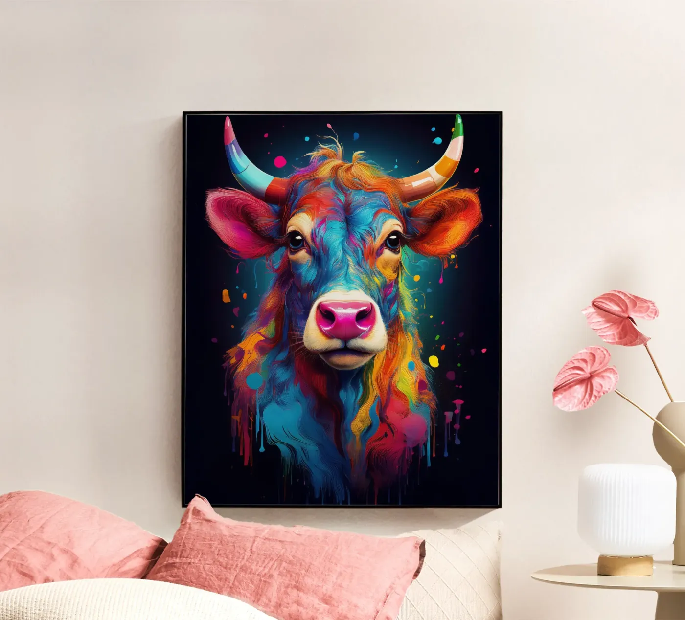 Cow acryl van Art Unleashed