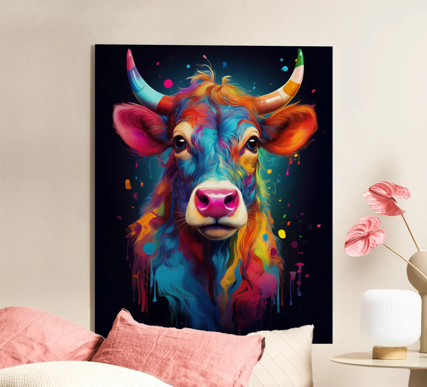 Cow acryl van Art Unleashed