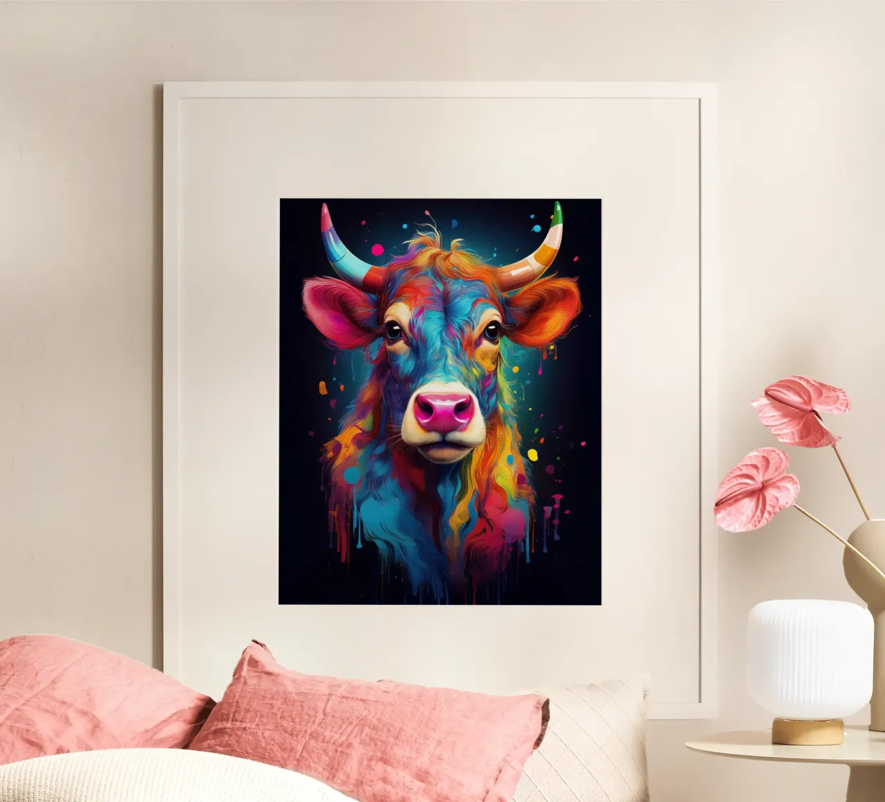 Cow poster da Art Unleashed