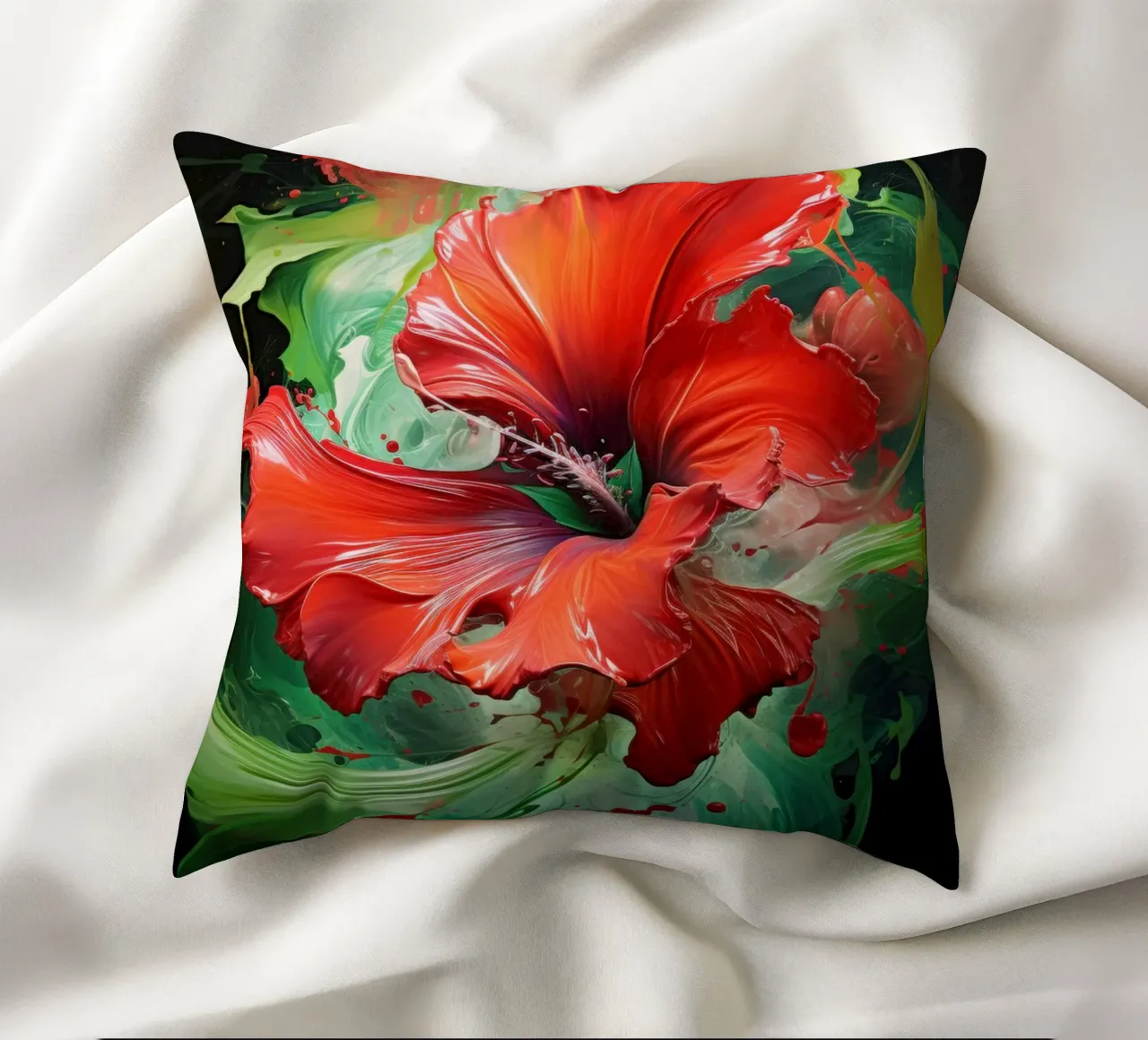 Hibiscus cuscino da Art Unleashed