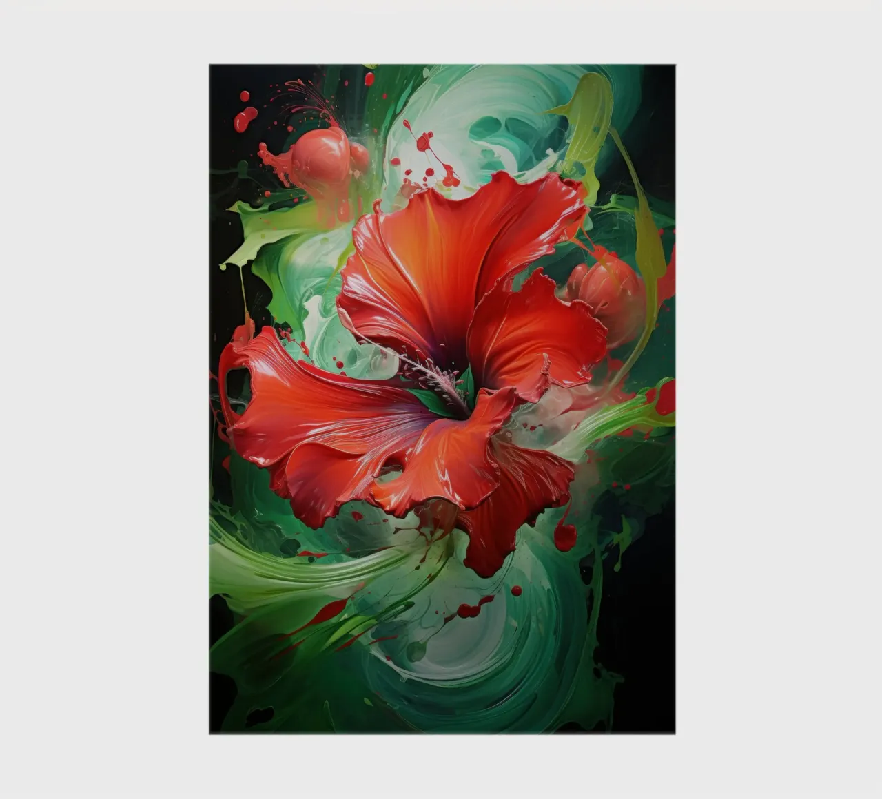 Hibiscus notebook by Art Unleashed