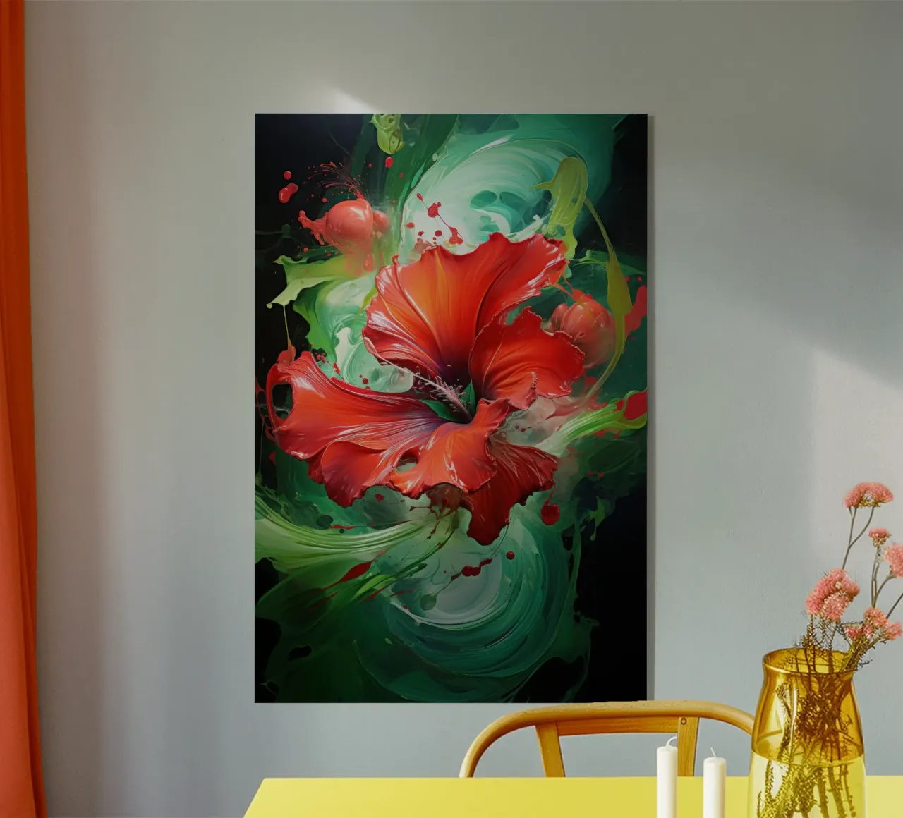 Hibiscus plexiglass da Art Unleashed