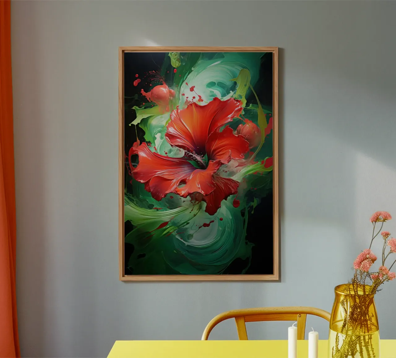 Hibiscus alluminio dibond da Art Unleashed