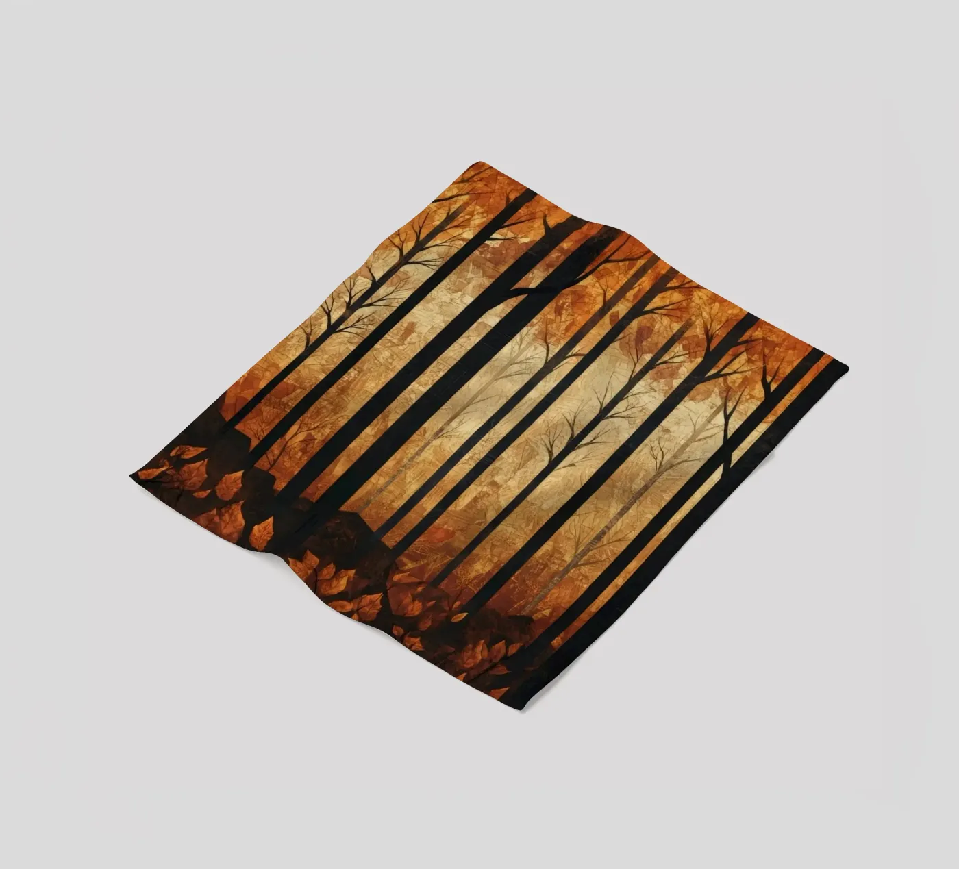 Trees fleece blanket by Art Unleashed