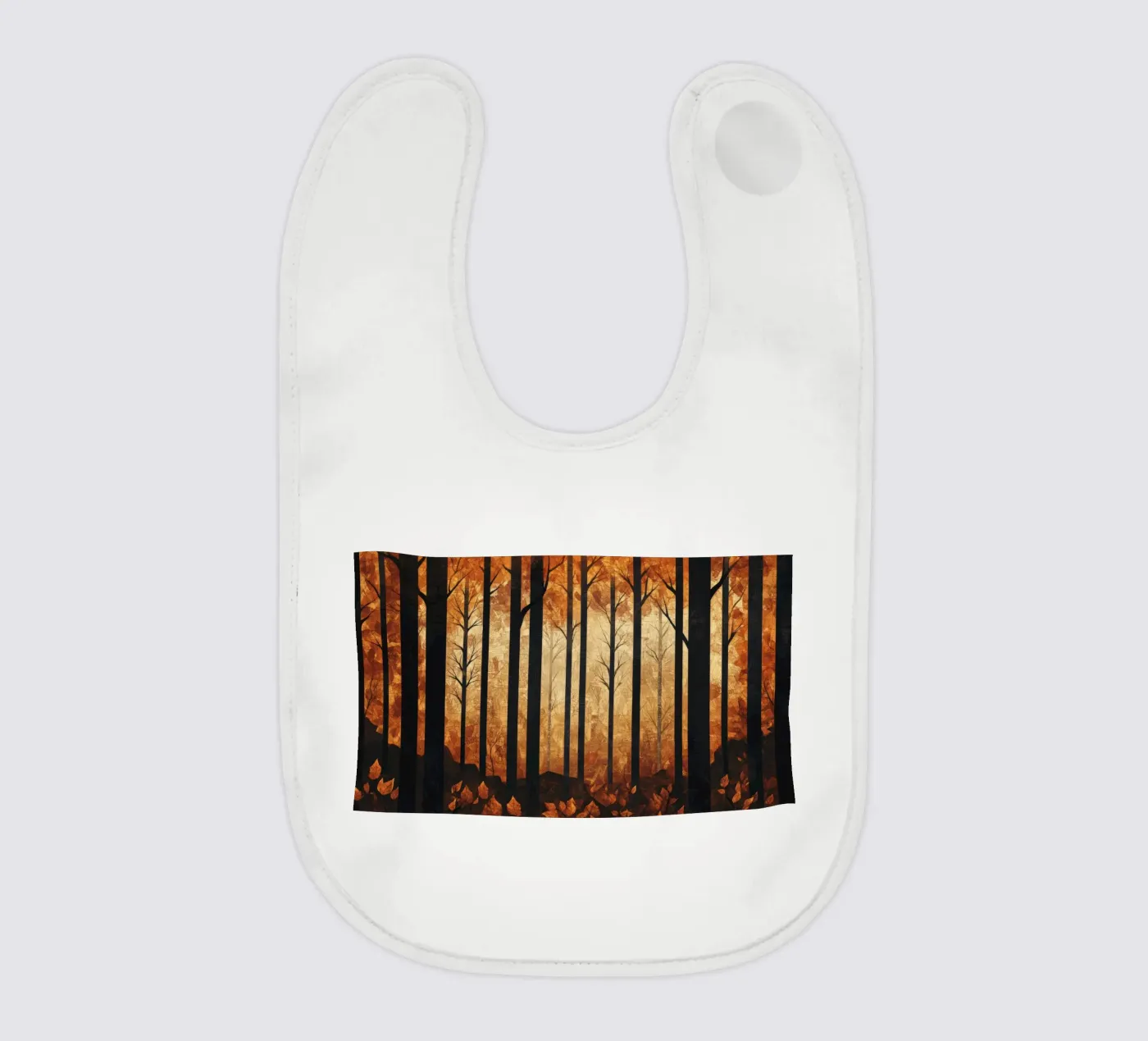 Trees baby bib by Art Unleashed
